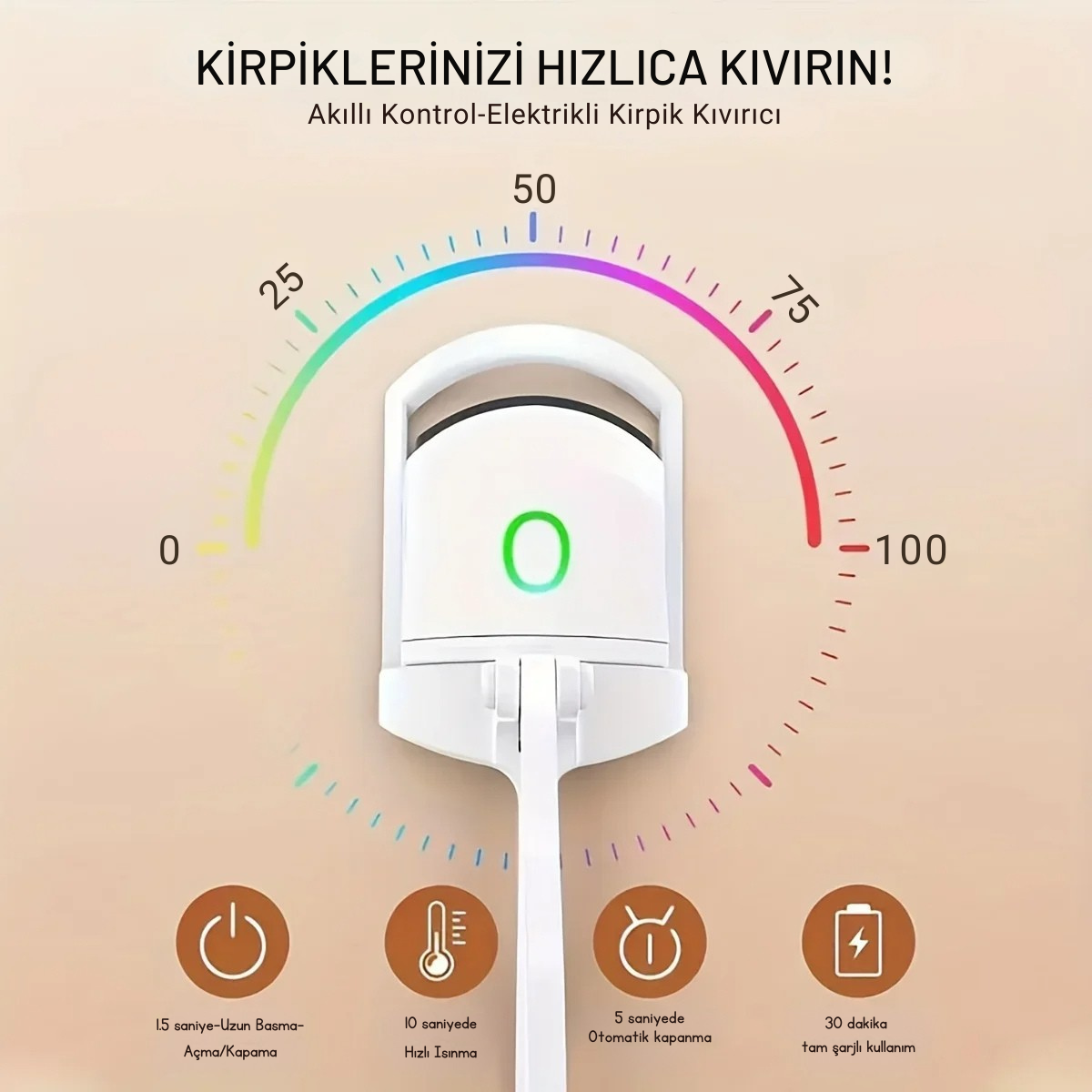 Elektronik Kirpik Kıvırıcı